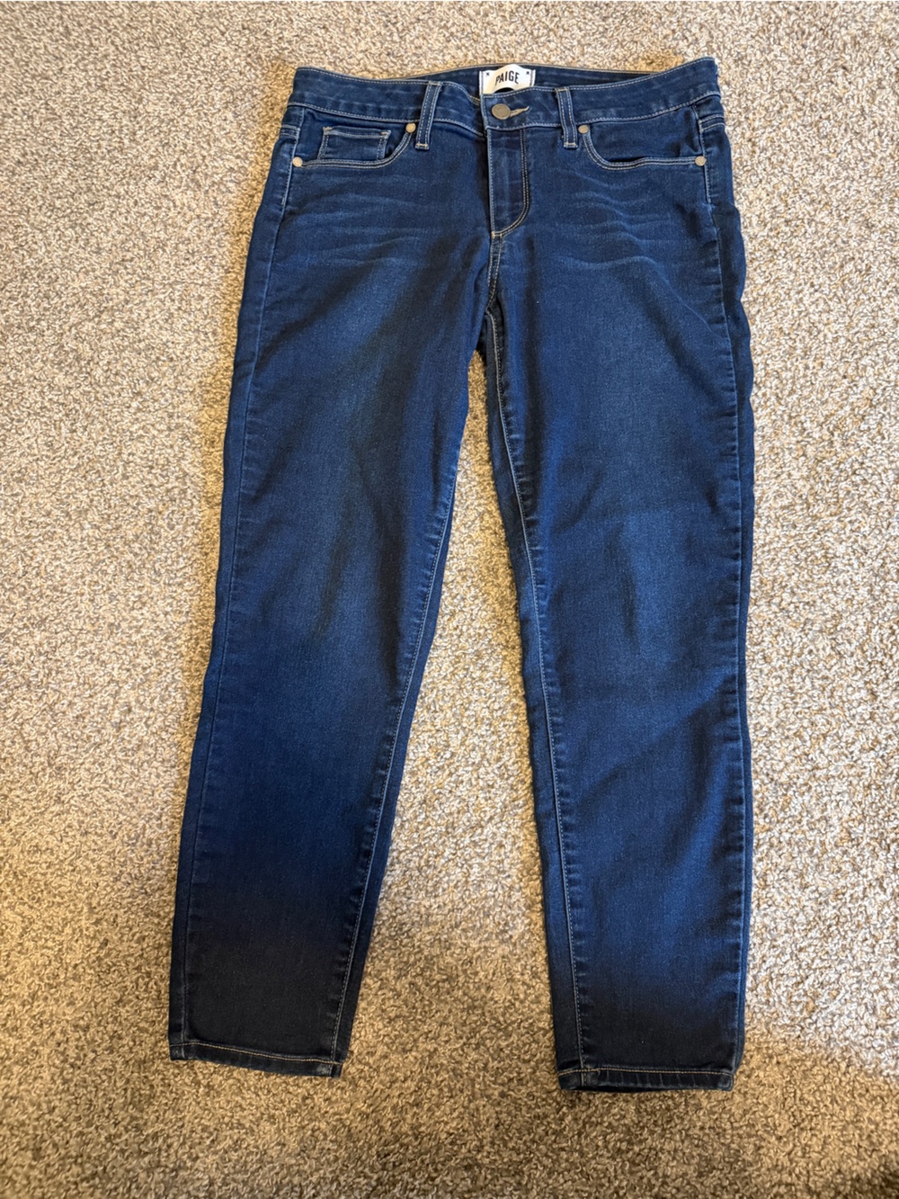 PAIGE Verdugo Crop, Dark Indigo